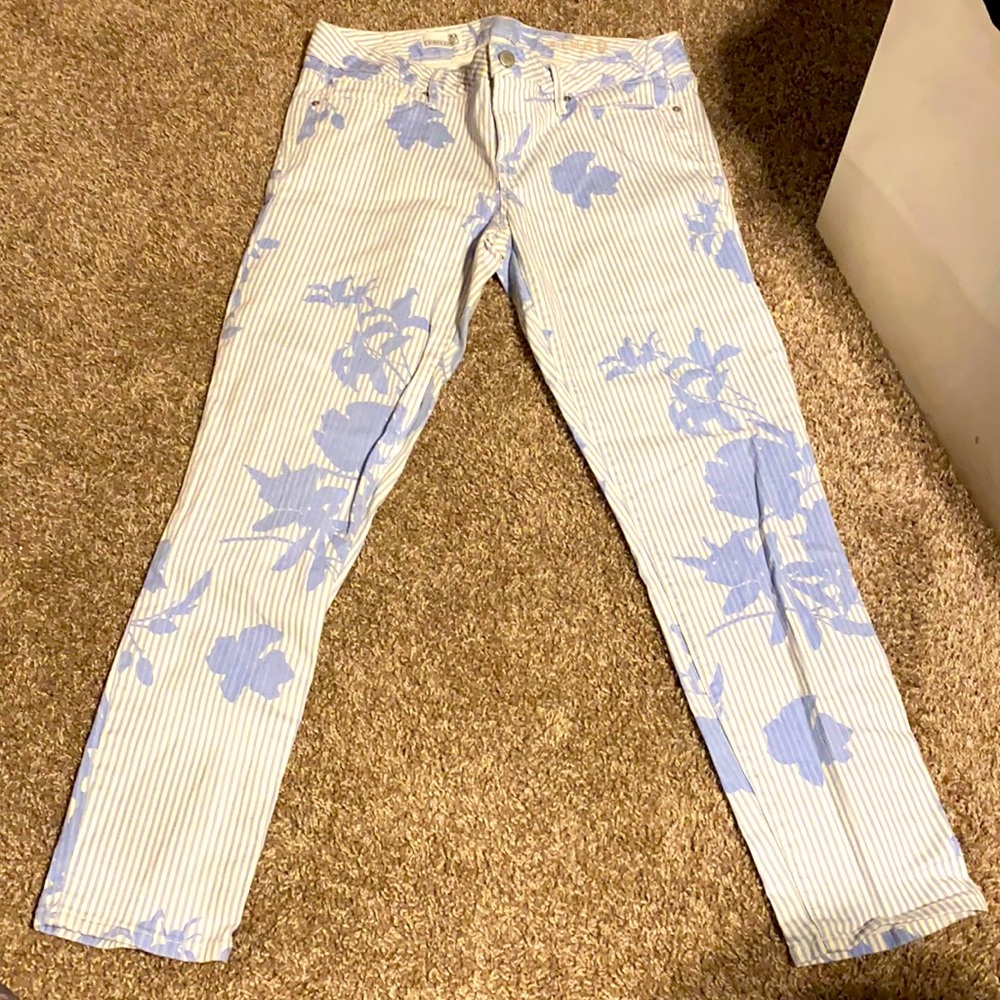 gap skinny print jeans
